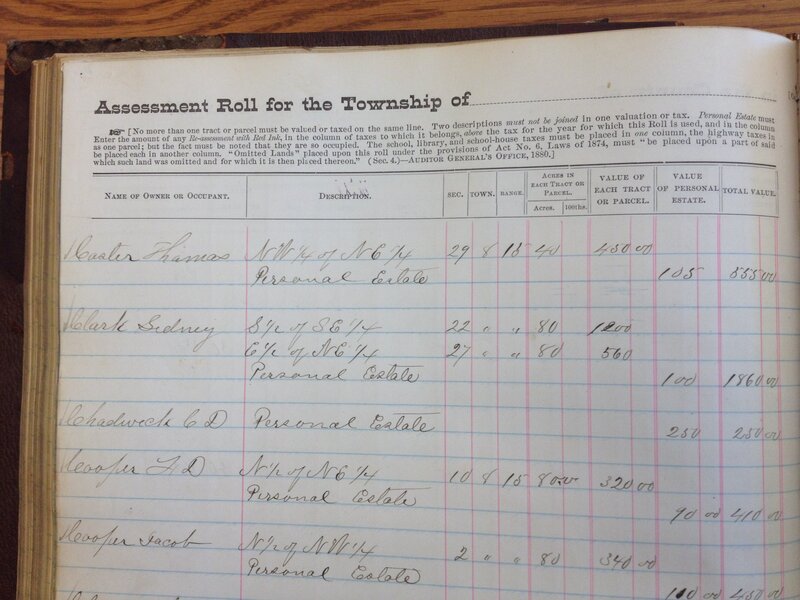 1880 Property Assessment record page A